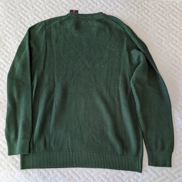 IZOD Textured Crew Neck Sweater in CIlantro Green Men's XL  - New With Tags - Picture 7 of 7